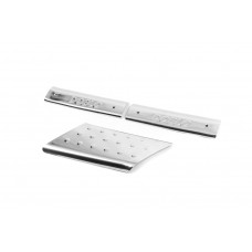 Накладки на внутренние пороги (Omsa, нержавейка) 3 двери для Fiat Doblo I 2001-2005 гг