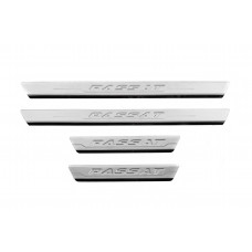 Накладки на пороги Carmos V3 (4 шт, нержавейка) для Volkswagen Passat B6 2006-2012 гг