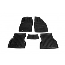 Коврики резиновые Stingray 3D (5 шт, полиуретан) для Ford Focus II 2005-2008 гг