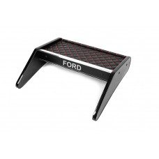 Полка на панель (Черная с красной строчкой) 2000-2006 для Ford Transit