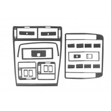 Накладки на Панель Приборов (2000-2010) Карбон для Volkswagen Sharan