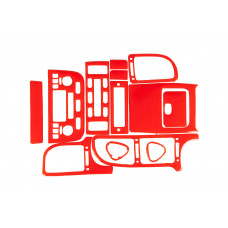 Накладки на панель (червоний колір) для Peugeot 406 1995-2004 рр