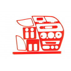 Накладки на панель 1997-2001 (красный цвет) для Peugeot 306