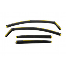 Ветровики вставные Niken Luxury (HB, 4 шт) для Renault Megane IV 2016-2025 гг