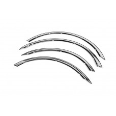 Накладки на арки (4 шт, нержавейка) для Nissan Primera P12 2002-2007 гг