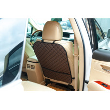Органайзер на спинку сиденья ECO (1 шт, Коричневый с черной строчкой)