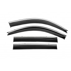 Ветровики с хромированным молдингом Niken Luxury (4 шт) для Lexus GX470 2002-2009 гг