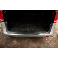 Накладка на задній бампер OmsaLine (нерж) Матова для Mercedes Vito/V-class W447 2014- рр