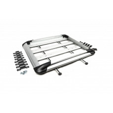 Багажник на крышу с поперечинами и сеткой (125см x 200см) Черный для Peugeot Expert 2007-2016 гг