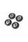 Черные колпачки на диски 5882B (56мм на 52мм, 4 шт) для Renault