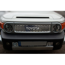 Хромированные накладки на решетку (нержавеющая сталь) для Toyota FJ Cruiser 2006-2022 гг