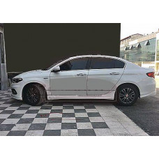 Боковые пороги (грунтованные под покраску) для Fiat Tipo 2016- гг