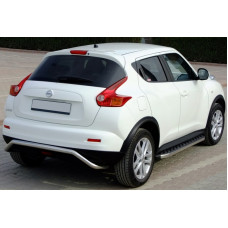 Боковые Подножки BlackLine (2 шт, Алюминий) для Nissan Juke 2010-2019 гг