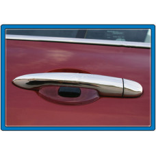 Хромированные Накладки на Ручки (Нержавейка) 4 шт, Carmos - Турецкая сталь для Renault Koleos 2008-2016 гг