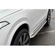 Боковые пороги OEM V1 (2 шт) для Volvo XC90 2015- гг