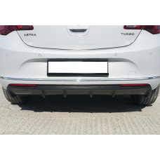 Задній дифузор DPT (HB, чорний глянець) для Opel Astra J 2009-2015 рр