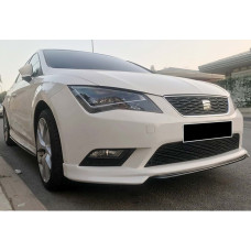 Передня Lip накладка DPT V-1 (2013-2016, під фарбування) для Seat Leon рр