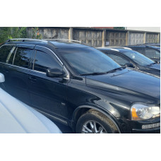 Ветровики с хромированным молдингом Niken Luxury (4 шт) для Volvo XC90 2002-2014 гг