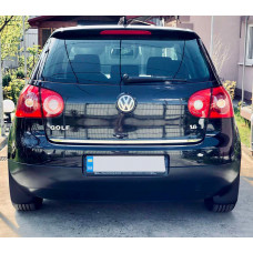 Кромка багажника (нерж) Carmos - Турецкая сталь для Volkswagen Golf 5