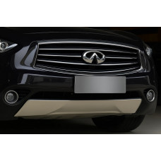 Передняя накладка Libao (пластик) для Infiniti QX70 2013-2019 гг