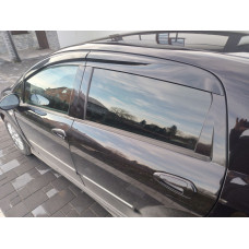 Ветровики на окна (4 шт., Sunplex Sport) для Fiat Punto Grande/EVO 2006-2018 гг