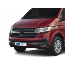 Накладки на решетку бампера 2019-2025 (3 шт, нержавейка) для Volkswagen T6