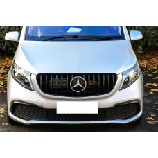 Передняя решетка GT Panamericana Черная (2014-2019 для V-class) для Mercedes Vito/V-class W447 2014- гг