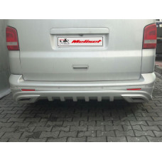 Накладка на задний бампер Sport 2 (грунтованная под покраску) для Volkswagen T5 2010-2015 гг