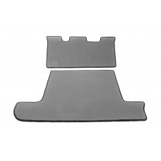 Коврик багажника 2 шт Серый (EVA, 7 мест) для Toyota Land Cruiser 100 1998-2007 гг