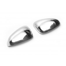 Накладки на Зеркала (2000-2010, 2 шт, Нержавейка) OmsaLine - ABS пластик для Seat Leon