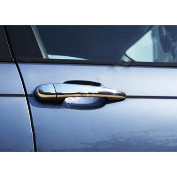 Хромированные Накладки на Ручки Дверей (4 шт, Нержавейка) для BMW 5 серия E-60/61 2003-2010 гг