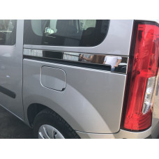 Молдинг на сдвижную дверь (2 шт., нержавейка) для Renault Kangoo 2008-2020 гг