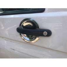 Накладки под ручки из нержавеющей стали 3 штуки. OmsaLine - Итальянская Нержавейка для Volkswagen T5 2010-2015 гг