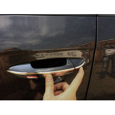 Хромированные плоские накладки на ручки (4 шт, нержавейка) для Volkswagen Passat B7 2012-2015 гг