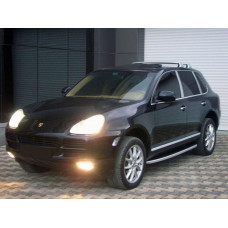 Боковые пороги Fullmond (2 шт., алюминий) для Porsche Cayenne 2003-2010 гг