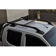 Оригинальные рейлинги (с поперечиной) Серые для Nissan Navara/NP300 2016- гг