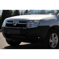 Накладка на решетку радиатора 2008-2014 (нерж. сталь) для Dacia Duster
