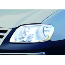 Накладки на Фары (2 шт, Нержавеющая Сталь) для Volkswagen Caddy 2004-2010 гг