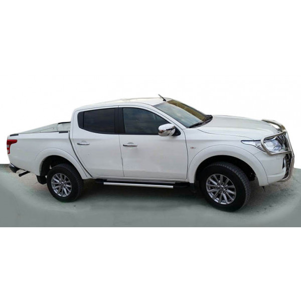 Боковые Подножки Duru (2 шт., Алюминий) для Fiat Fullback 2016- гг