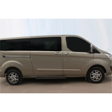 Нижние молдинги стекол (8 шт., Нержавейка) Короткая База для Ford Custom 2013-2022 гг