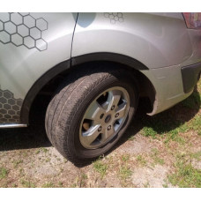 Расширители арок (6 шт, черные) для Ford Custom 2013-2022 гг