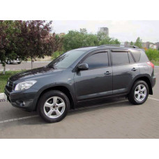 Ветровики на окна (4 шт, HIC) для Toyota Rav 4 2006-2013 гг