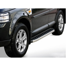 Боковые пороги BlackLine (2 шт, алюминий) для Range Rover III L322 2002-2012 гг