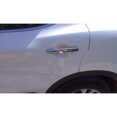 Накладки на ручки (4 шт., нерж.) С чипом, Carmos - Турецкая сталь для Nissan X-trail T32/Rogue 2014-2021 гг