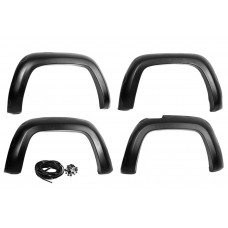 Расширители колесных арок EuroCap (ABS, черные) для Volkswagen Amarok 2010-2022 гг