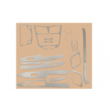 Накладки на Панель Приборов Алюминий для Hyundai Accent 2011-2017 гг