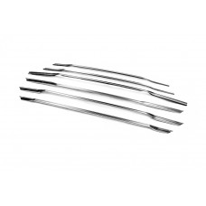 Накладки на решетку Carmos (2014-2018, 6 шт, нержавейка) для Ford Courier