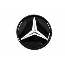 Передняя эмблема под стеклом, черная окантовка a0008881000 для Mercedes E-сlass W213