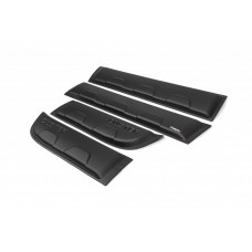 Гладкие молдинги на двери (4 шт, пластиковые) EuroCap - Турция для Dacia Duster 2008-2018 гг