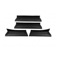 Накладки на внутренние пороги EuroCap (4 шт, ABS) для Renault Captur 2013-2019 гг